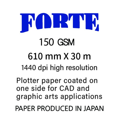 FO15024HW A1 150g 컬러 전용지 (610 X 30m)::플로터하우스