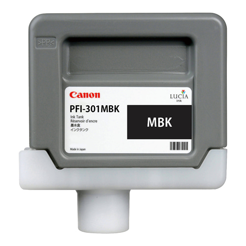 CANON PFI-301MBK 매트 검정 330㎖ 정품 잉크 탱크 (1485B)