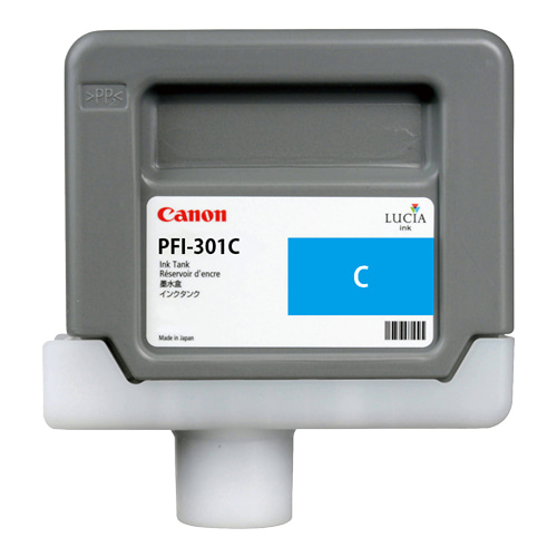 CANON PFI-301C 파랑 330㎖ 정품 잉크 탱크 (1487B)