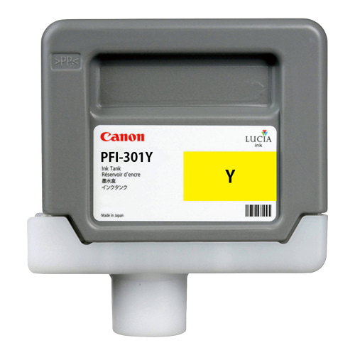 CANON PFI-301Y 노랑 330㎖ 정품 잉크 탱크 (1489B)