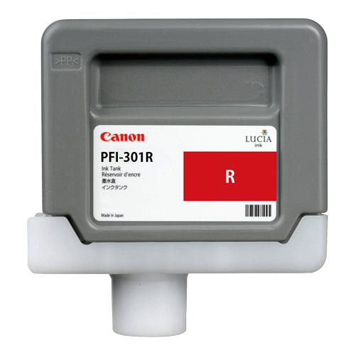 CANON PFI-301R 레드 330㎖ 정품 잉크 탱크 (1492B)