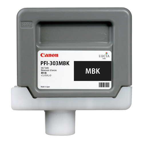 CANON PFI-303MBK 매트 검정 330㎖ 정품 잉크 탱크 (2957B)