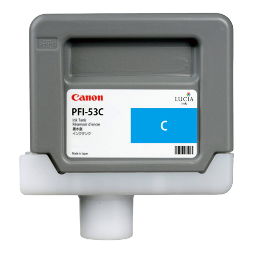 CANON PFI-53C 파랑 330㎖ 정품 잉크 탱크 (0800C)