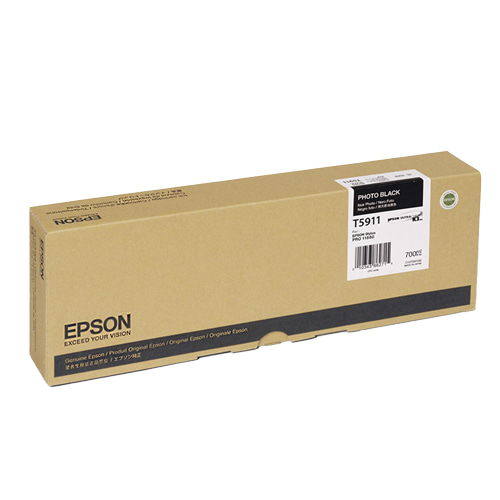 EPSON T591 포토 검정 700㎖ 정품 잉크 카트리지 (C13T591100)