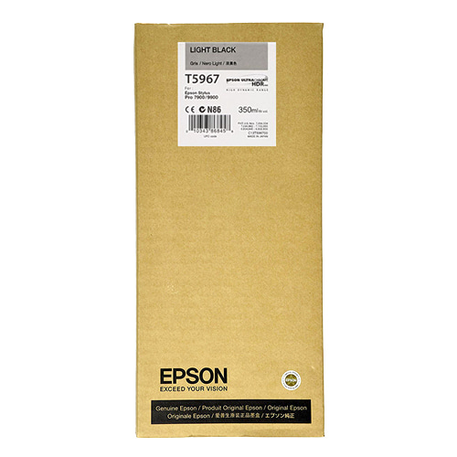 EPSON T5967 회색 350㎖ 정품 잉크 카트리지 (C13T596700)