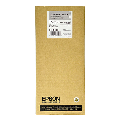 EPSON T5969 연한 회색 350㎖ 정품 잉크 카트리지 (C13T596900)