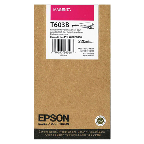 EPSON T603B 빨강 220㎖ 정품 잉크 카트리지 (C13T603B00)