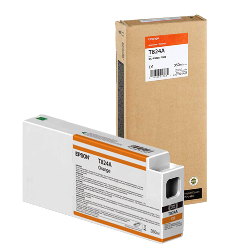 EPSON T824A 오렌지 350㎖ 정품 잉크 카트리지 (C13T824A00)