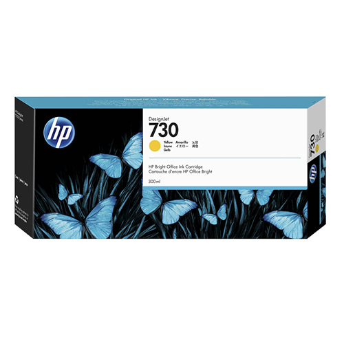 HP 730 노랑 300㎖ 정품 잉크 카트리지 (P2V70A)