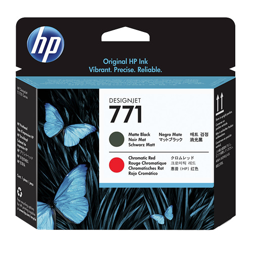 HP 771 매트 검정+크로마틱 레드 정품 프린트 헤드 (CE017A)
