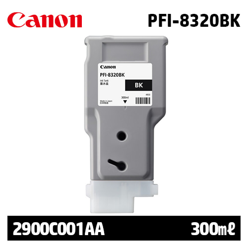 캐논 PFI-8320BK 300㎖ 검정(Black) 정품 잉크 카트리지 (2900C001AA)