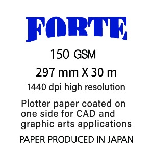 FO15012HW A3 150g 컬러 전용지 (297 X 30m / 2롤)::플로터하우스