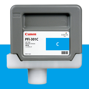 CANON PFI-301C 파랑 330㎖ 정품 잉크 탱크 (1487B)