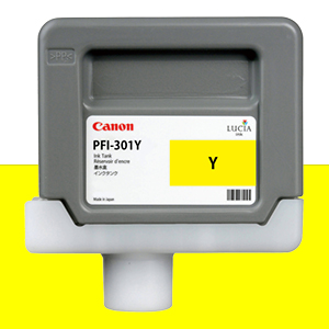 CANON PFI-301Y 노랑 330㎖ 정품 잉크 탱크 (1489B)