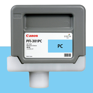 CANON PFI-301PC 연한 파랑 330㎖ 정품 잉크 탱크 (1490B)