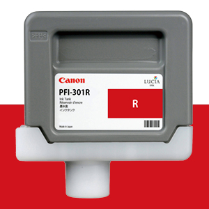 CANON PFI-301R 레드 330㎖ 정품 잉크 탱크 (1492B)