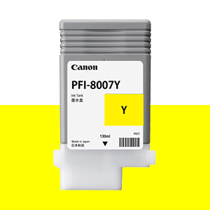 CANON PFI-8007Y 노랑 90㎖ 정품 잉크 탱크 (2151C)