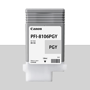 CANON PFI-8106PGY 연한 회색 130㎖ 정품 잉크 탱크 (6643B)