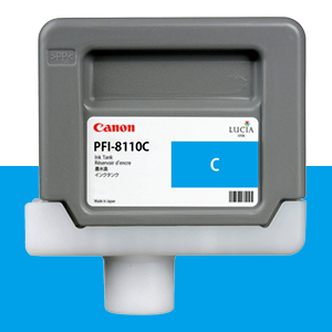 CANON PFI-8110C 파랑 160㎖ 정품 잉크 탱크 (2380C)