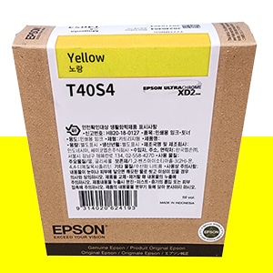 EPSON T40S4 노랑 26㎖ 정품 잉크 카트리지 (C13T40S400)