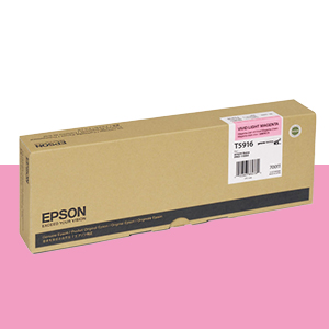 EPSON T591 비비드 연한 빨강 700㎖ 정품 잉크 카트리지 (C13T591600)