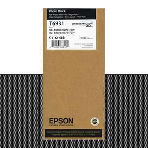 EPSON T6931 포토 검정 350㎖ 정품 잉크 카트리지 (C13T693100)