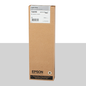 EPSON T8090 연한 회색 700㎖ 정품 잉크 카트리지 (C13T809000)