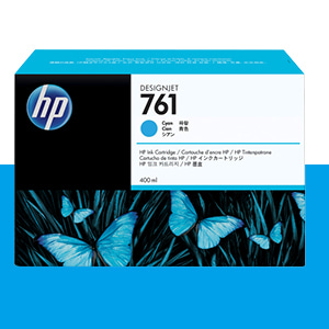 HP 761 파랑 400㎖ 정품 잉크 카트리지 (CM994A)