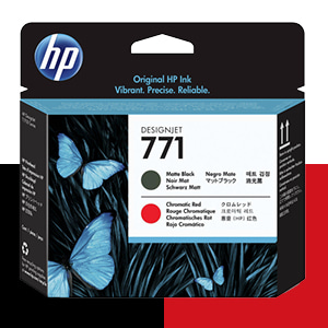 HP 771 매트 검정+크로마틱 레드 정품 프린트 헤드 (CE017A)