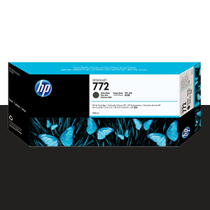 HP 772 매트 검정 300㎖ 정품 잉크 카트리지 (CN635A)