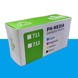 PH 711 노랑 29㎖ 재생 잉크 카트리지 (CZ132A-R)
