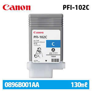 캐논 PFI-102C 130㎖ 파랑(Cyan) 정품 잉크 카트리지 (0896B001AA)