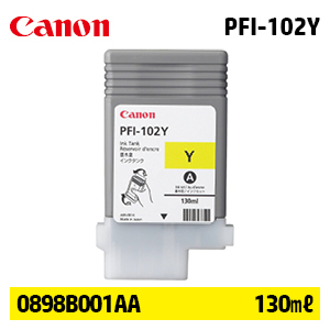 캐논 PFI-102Y 130㎖ 노랑(Yellow) 정품 잉크 카트리지 (0898B001AA)
