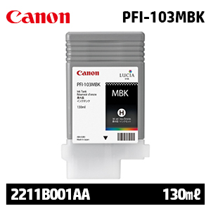 캐논 PFI-103MBK 130㎖ 매트 검정(Matte Black) 정품 잉크 카트리지 (2211B001AA)