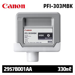 캐논 PFI-303MBK 매트 검정 330㎖ 정품 잉크 (2957B001AA)