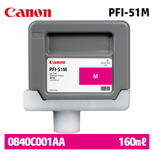 캐논 PFI-51M 빨강 160㎖ 정품 잉크 (0840C001AA)