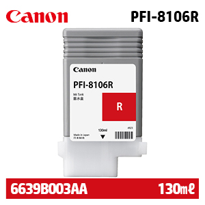 캐논 PFI-8106R 레드 130㎖ 정품 잉크 (6639B003AA)