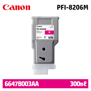 캐논 PFI-8206M 300㎖ 빨강(Magenta) 정품 잉크 카트리지 (6647B003AA)