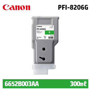 캐논 PFI-8206G 300㎖ 녹색(Green) 정품 잉크 카트리지 (6652B003AA)