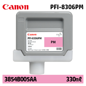 캐논 PFI-8306PM 330㎖ 연한 빨강(Photo Magenta) 정품 잉크 카트리지 (3854B005AA)