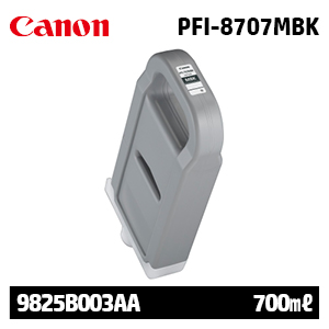 캐논 PFI-8707MBK 매트 검정 700㎖ 정품 잉크 (9825B003AA)