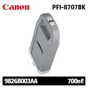 캐논 PFI-8707BK 검정 700㎖ 정품 잉크 (9826B003AA)