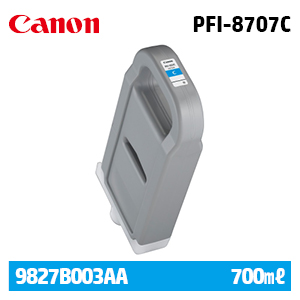 캐논 PFI-8707C 파랑 700㎖ 정품 잉크 (9827B003AA)