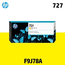HP 727 노랑(Yellow) 300㎖ 정품 잉크 (F9J78A)