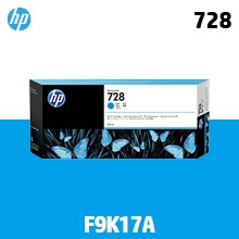 HP 728 파랑 300㎖ 정품 잉크 (F9K17A)