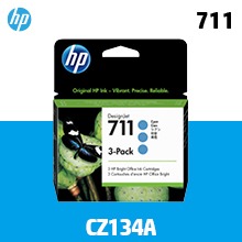 HP 711 3-Pack 파랑 29㎖ 정품 잉크 (CZ134A)