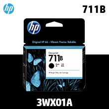 HP 711B 검정 80㎖ 정품 잉크 (3WX01A / 구:CZ133A)::플로터하우스