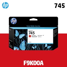 [확정발주] HP 745 크로마틱 레드 130㎖ 정품 잉크 (F9K00A)