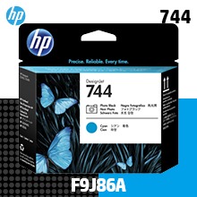 HP 744 포토 검정+파랑 프린트 헤드 (F9J86A)