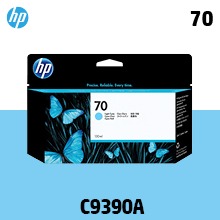 HP 70 연한 파랑 130㎖ 정품 잉크 (C9390A)